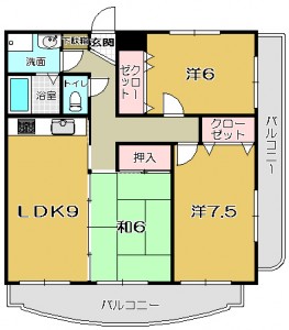 【 田上１丁目 】　ファミーユ美尾崎　301号