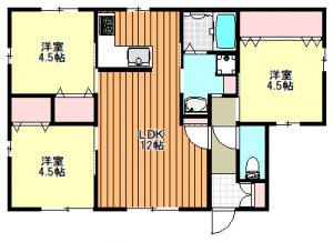 【中山町】 松元貸家 1（手前）