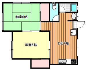 【 東谷山５丁目 】　錦江ビッグハイム　203号